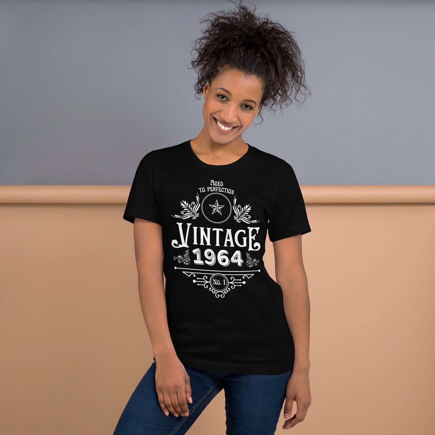 1964 Vintage 61st Birthday T-shirt | Aged to Perfection | Premium Gift Tee - Jessie's Art Shop