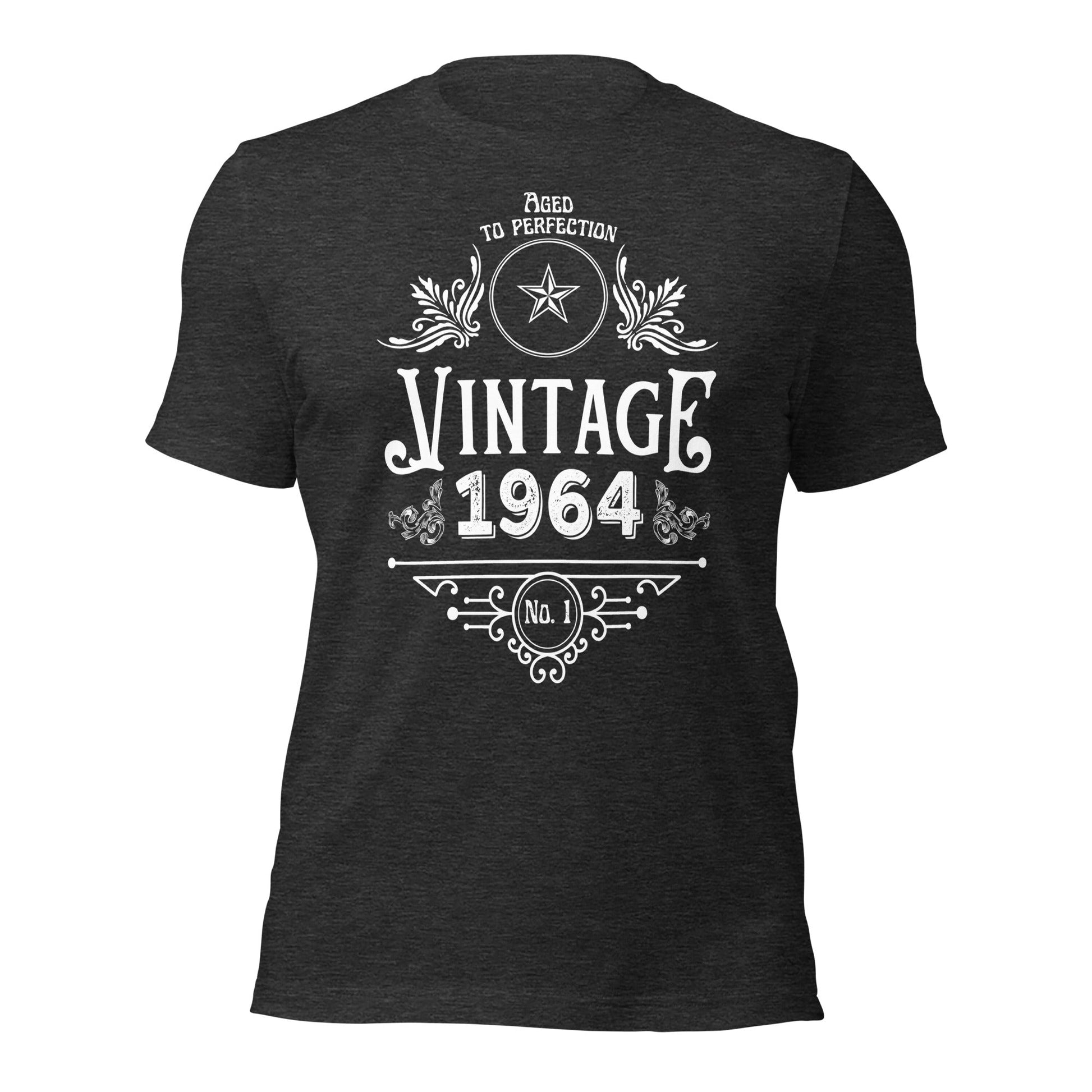 1964 Vintage 61st Birthday T-shirt | Aged to Perfection | Premium Gift Tee - Jessie's Art Shop