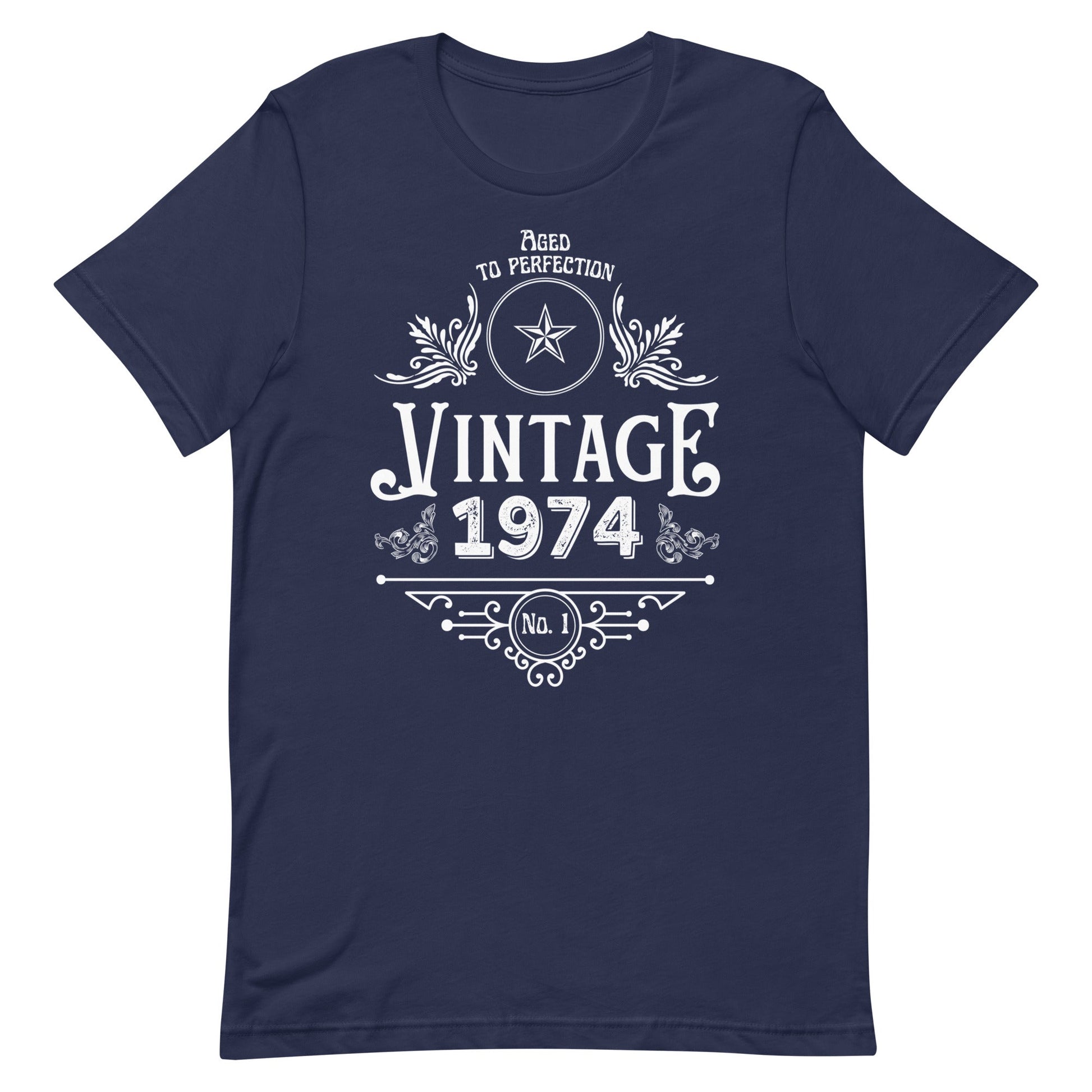 1974 Vintage 50th Birthday T-shirt | Golden Year Gift | Aged to Perfection - Jessie's Art Shop