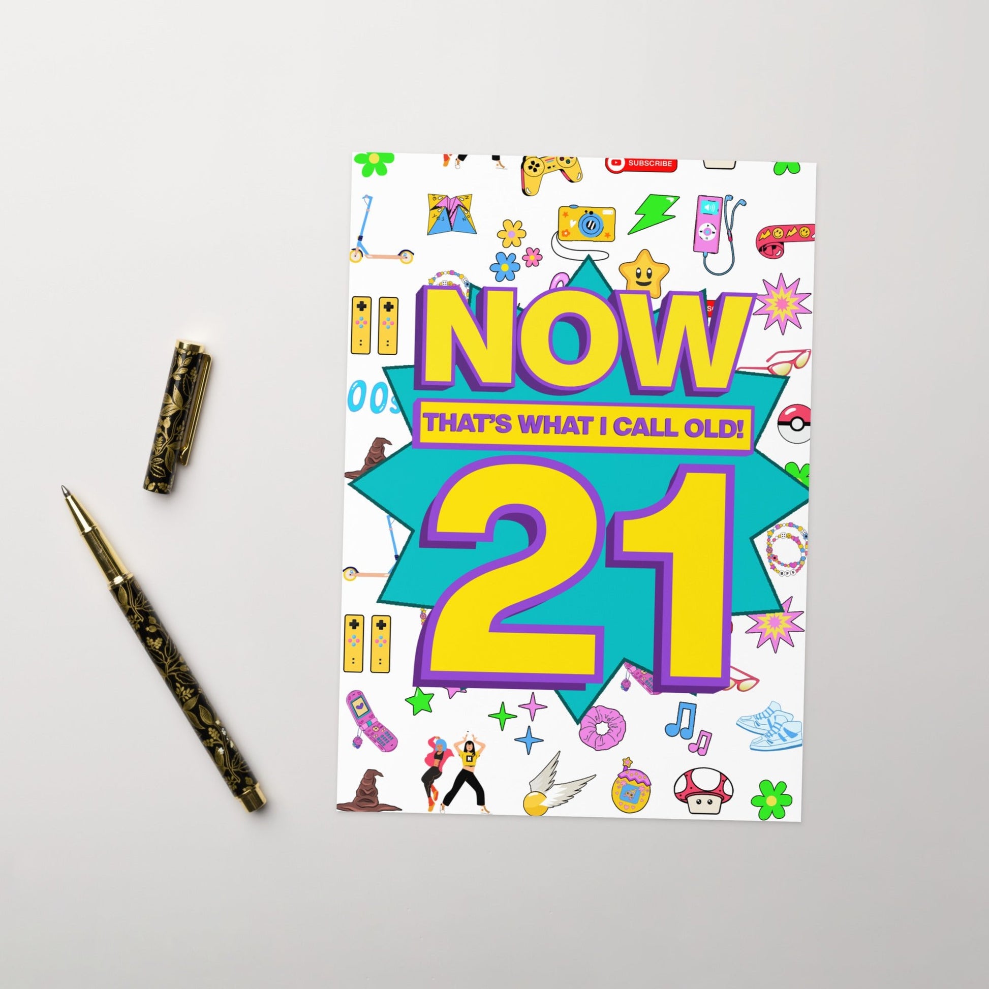 21st Birthday Card | Now That's What I Call Old! | Premium A5 - Jessie's Art Shop