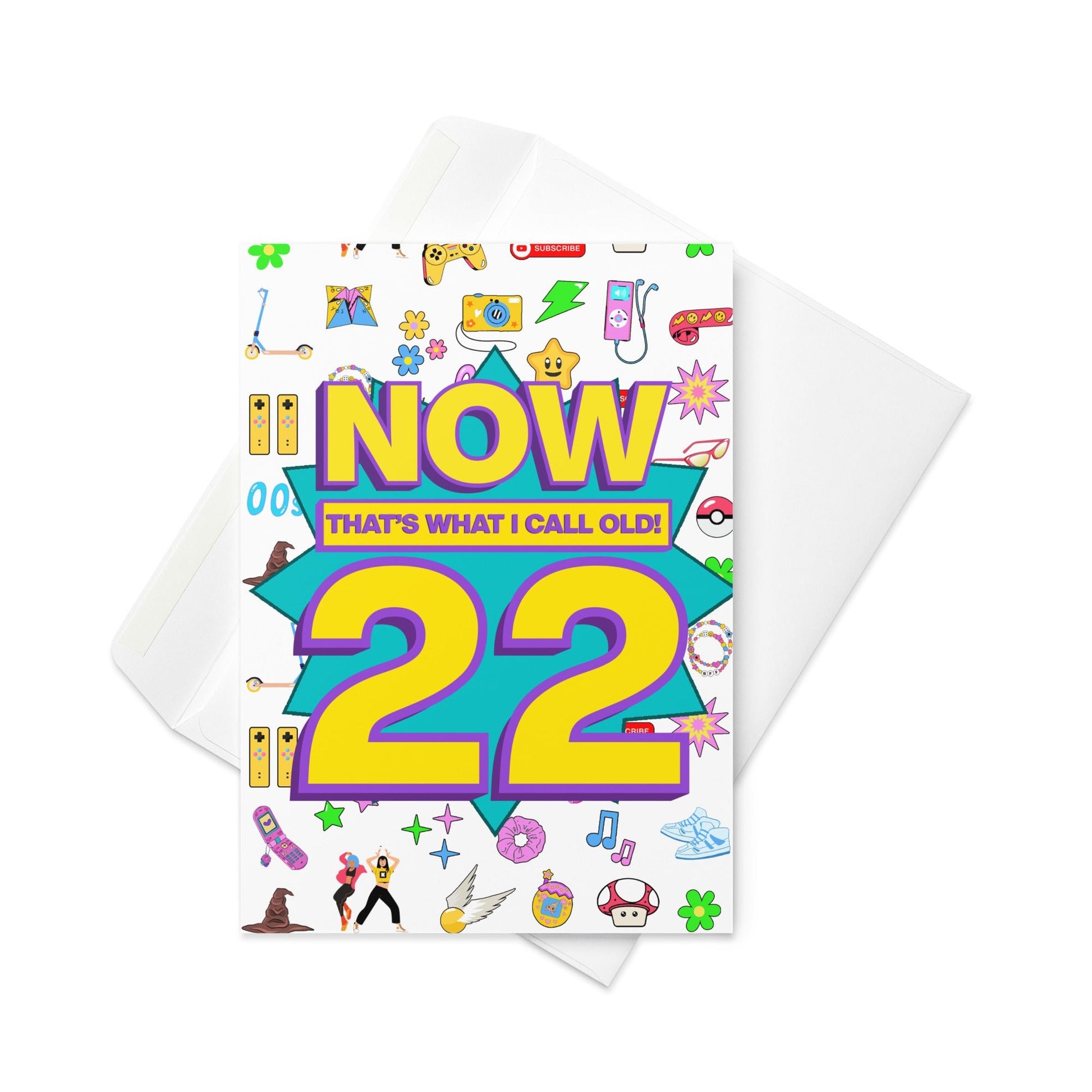 22nd Birthday Card | Now That's What I Call Old! | Premium A5 - Jessie's Art Shop