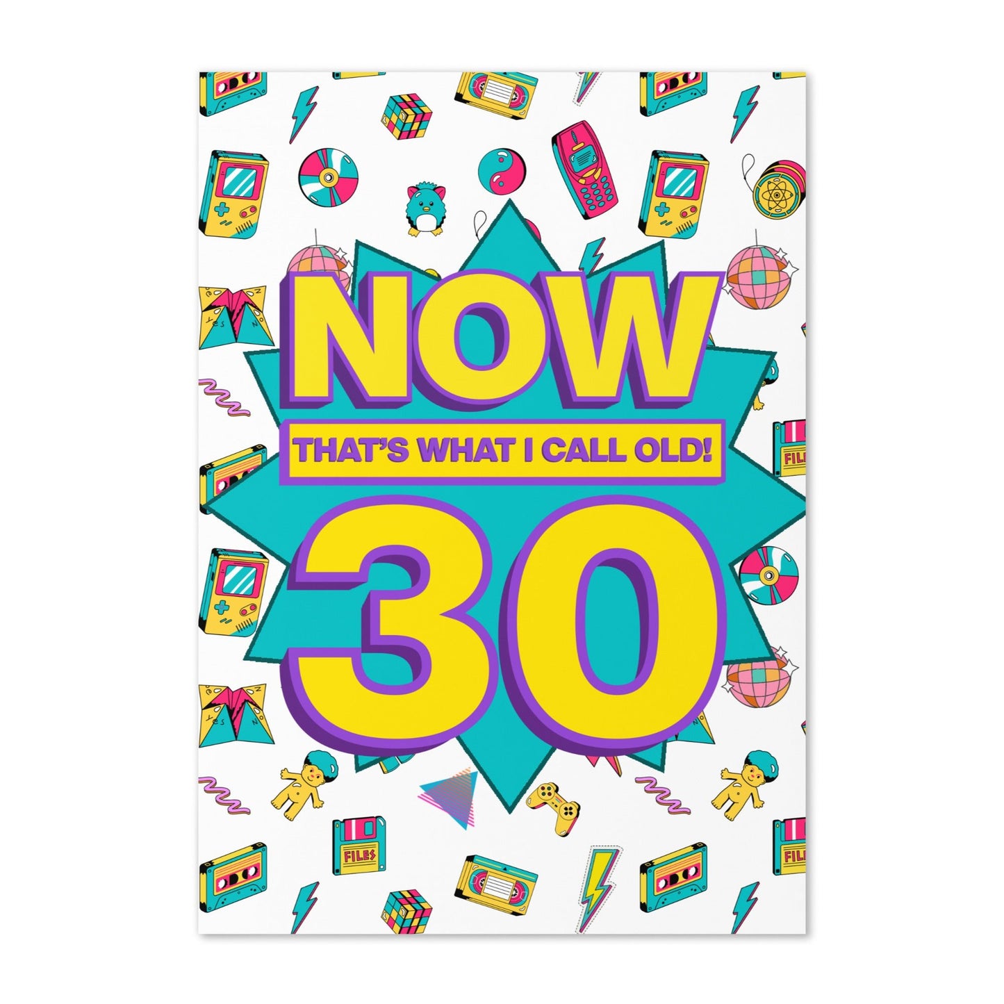 30th Birthday Card | Now That's What I Call Old! | Premium A5 - Jessie's Art Shop