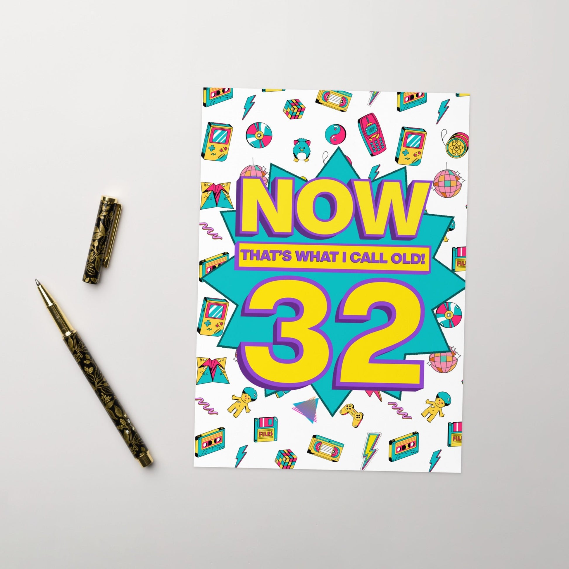 32nd Birthday Card | Now That's What I Call Old! | Premium A5 - Jessie's Art Shop