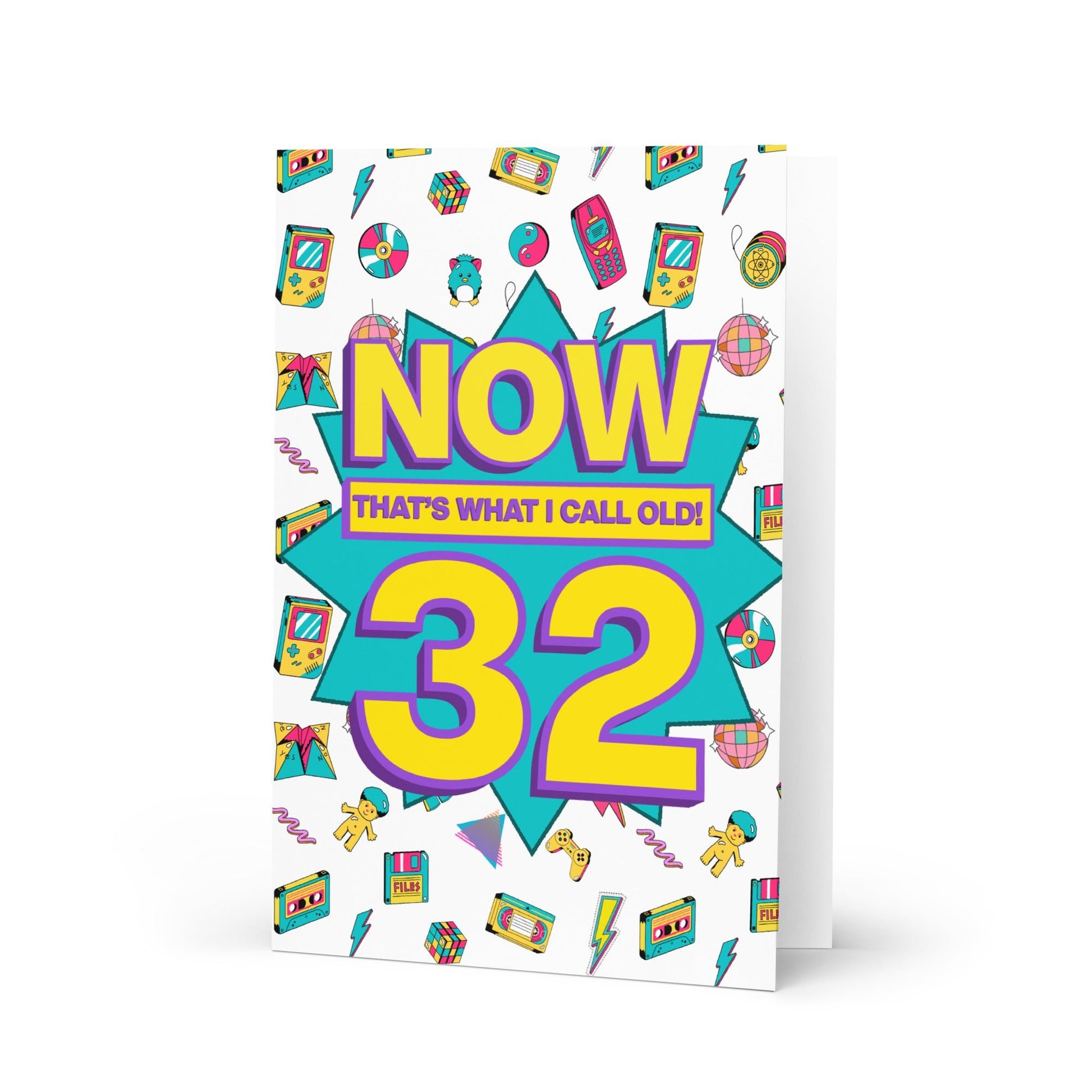 32nd Birthday Card | Now That's What I Call Old! | Premium A5 - Jessie's Art Shop