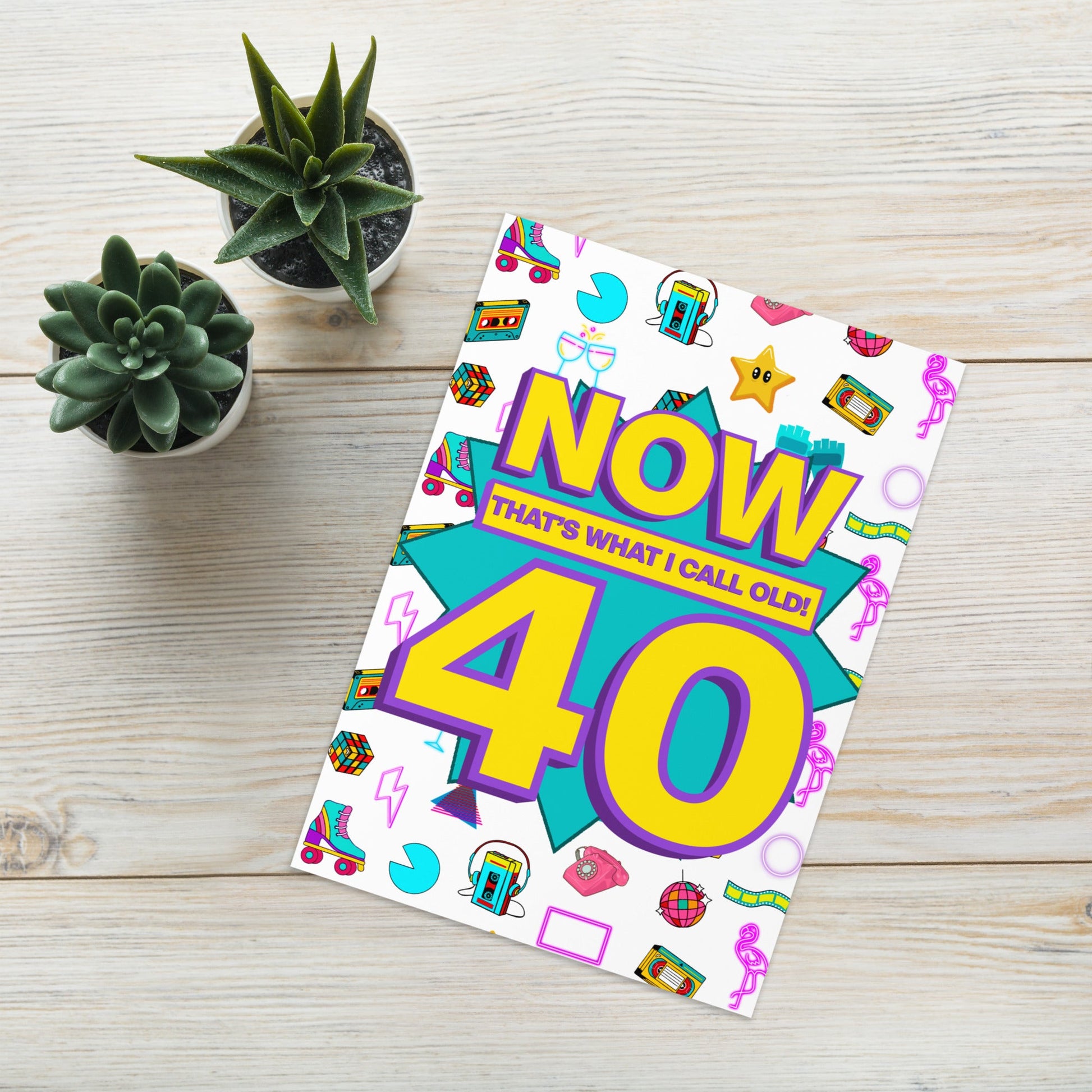 40th Birthday Card | Now That's What I Call Old! | Personalized A5 - Jessie's Art Shop