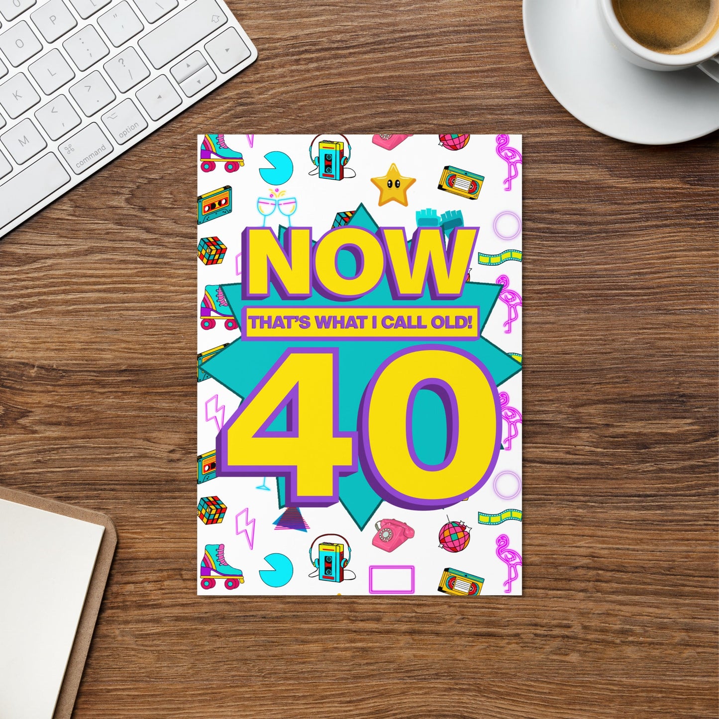 40th Birthday Card | Now That's What I Call Old! | Personalized A5 - Jessie's Art Shop