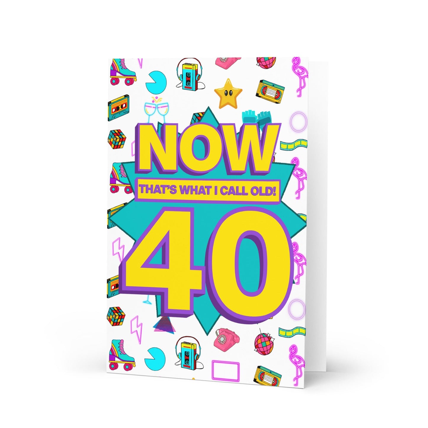 40th Birthday Card | Now That's What I Call Old! | Personalized A5 - Jessie's Art Shop