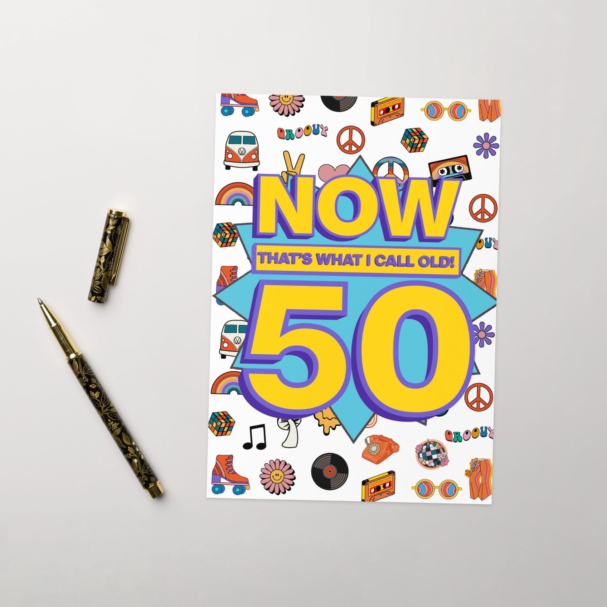 50th Birthday Card | Now That's What I Call Old! | Premium A5 - Jessie's Art Shop