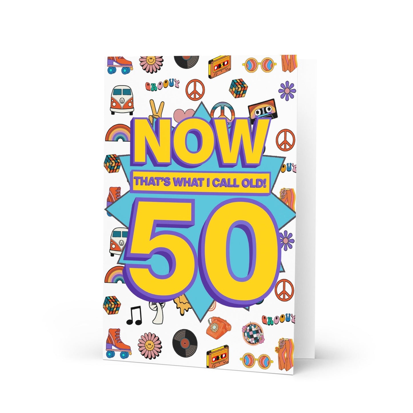 50th Birthday Card | Now That's What I Call Old! | Premium A5 - Jessie's Art Shop