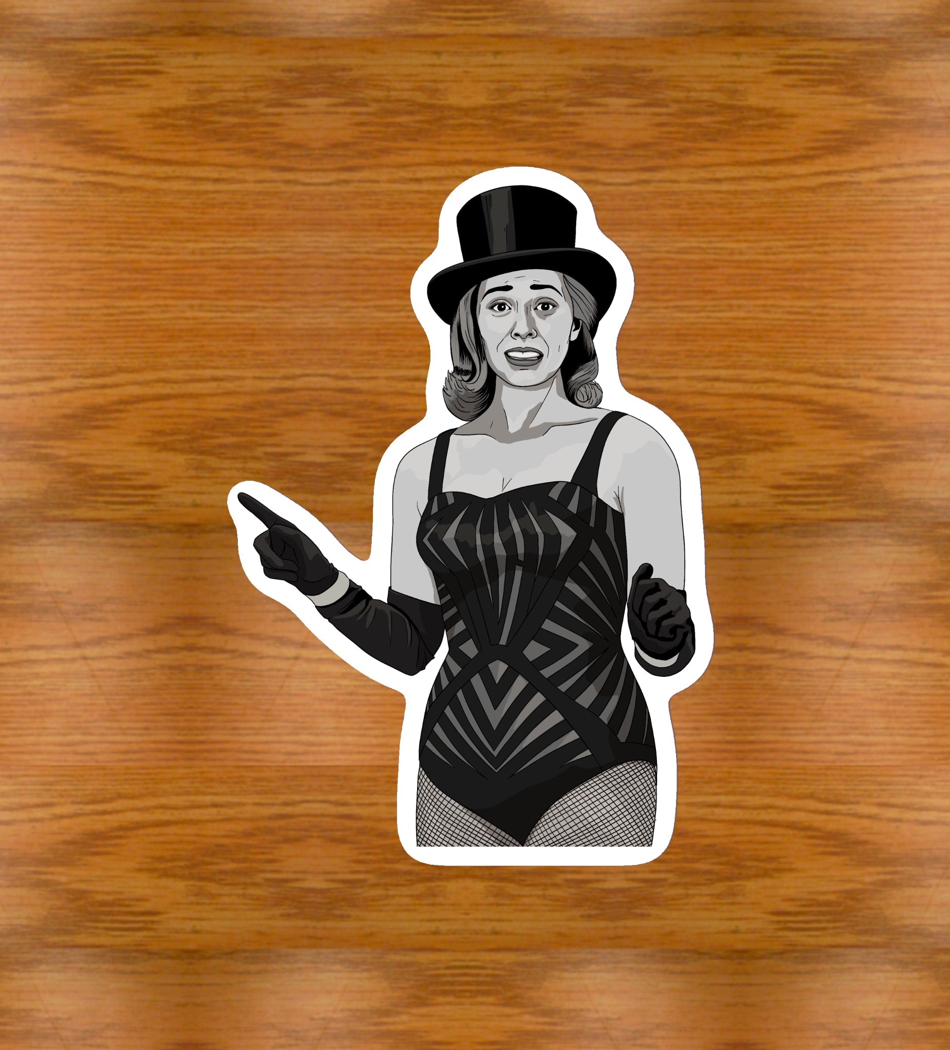 60's Wanda Maximoff Sticker | WandaVision | Eco-Friendly Vinyl - Jessie's Art Shop