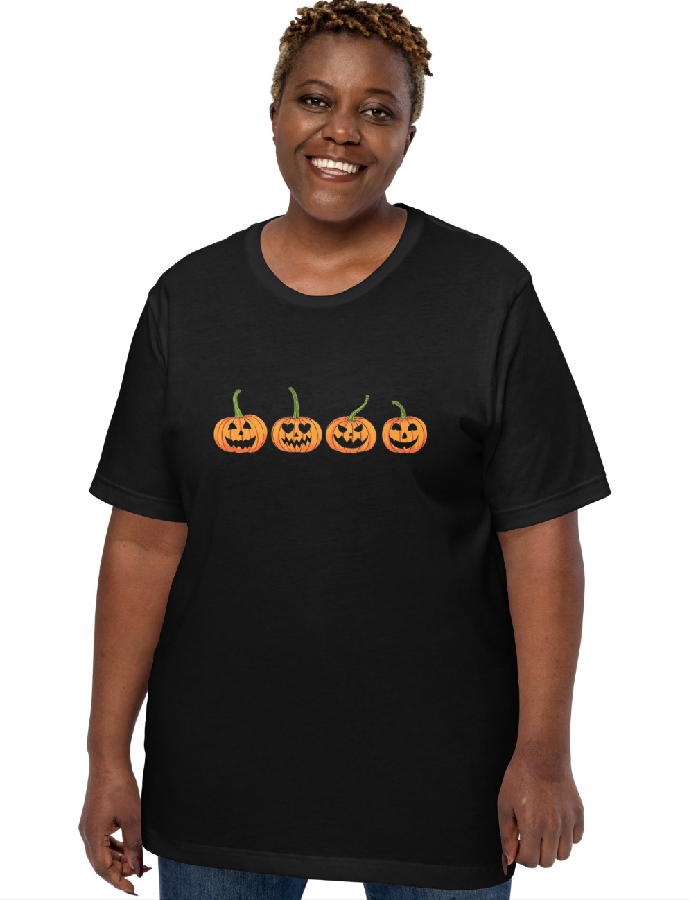 Halloween Pumpkin T-Shirt | Fall Jack O'Lantern Art | Premium Eco Tee