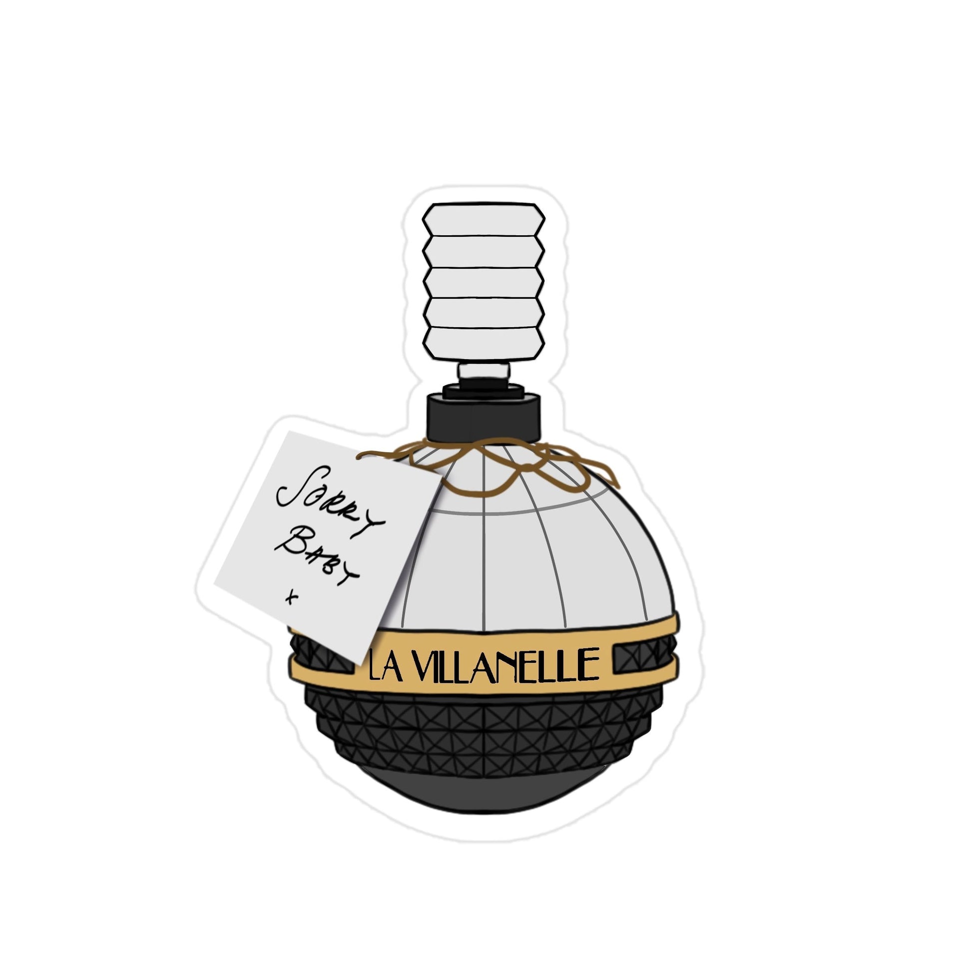 La Villanelle Perfume Sticker | Killing Eve Prop Art | Eco-Friendly Vinyl - Jessie's Art Shop