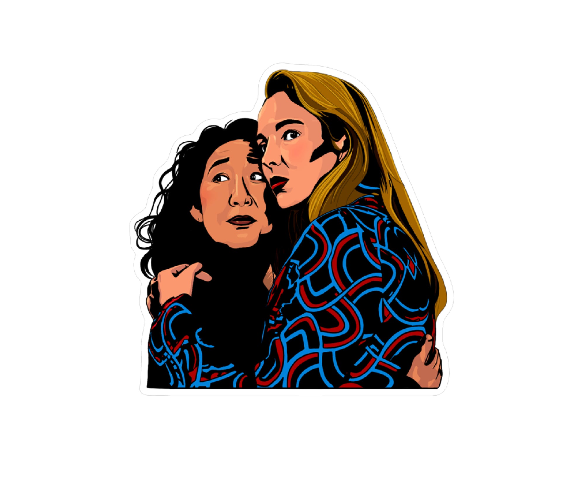 Killing Eve Dance Scene Sticker | Villanelle & Eve S3 Finale | Fan Art - Jessie's Art Shop