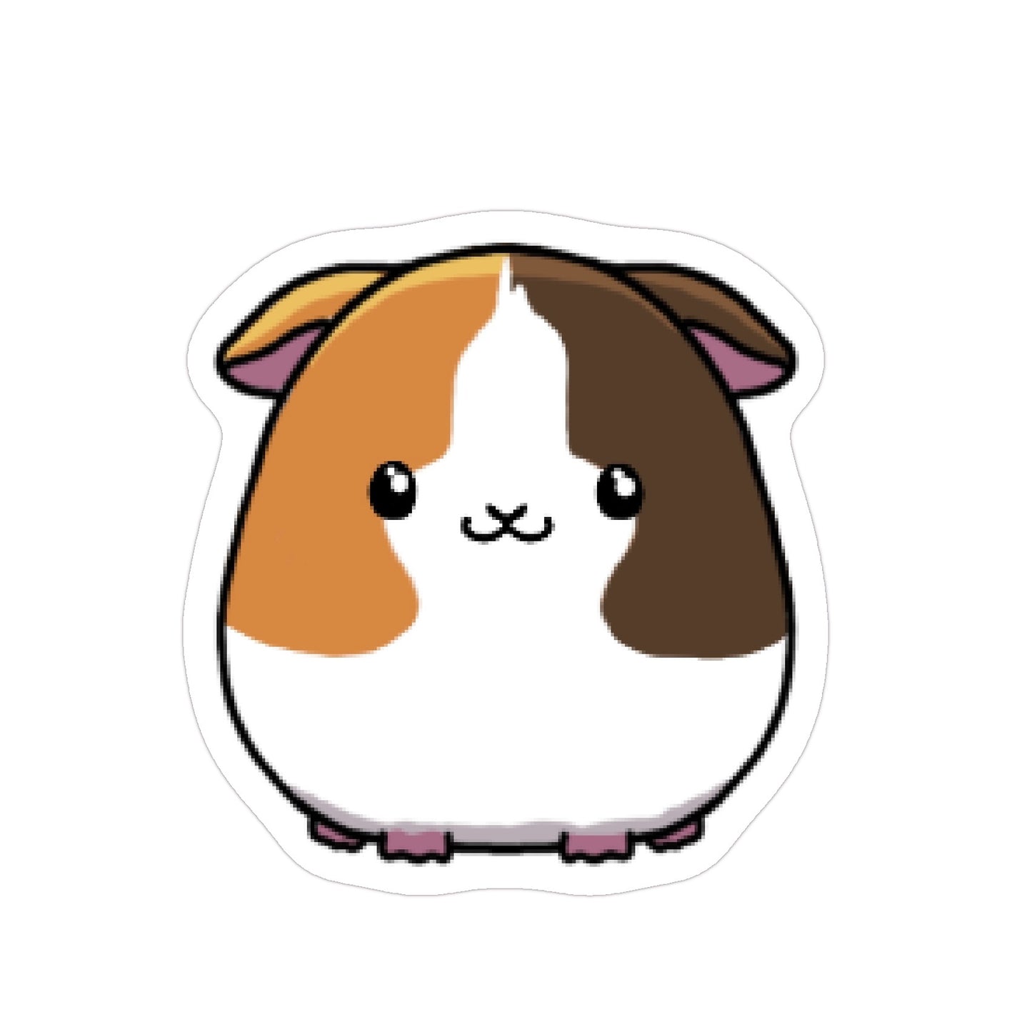 Kawaii Guinea Pig Sticker | Cute Pet Design | Eco-Friendly Vinyl - Jessie's Art Shop