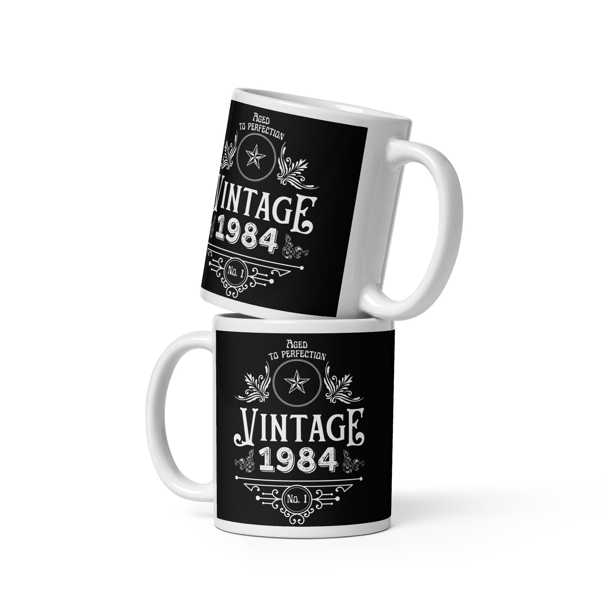 Vintage 1984 40th Birthday Mug | Eco Friendly Cup - Jessie's Art Shop