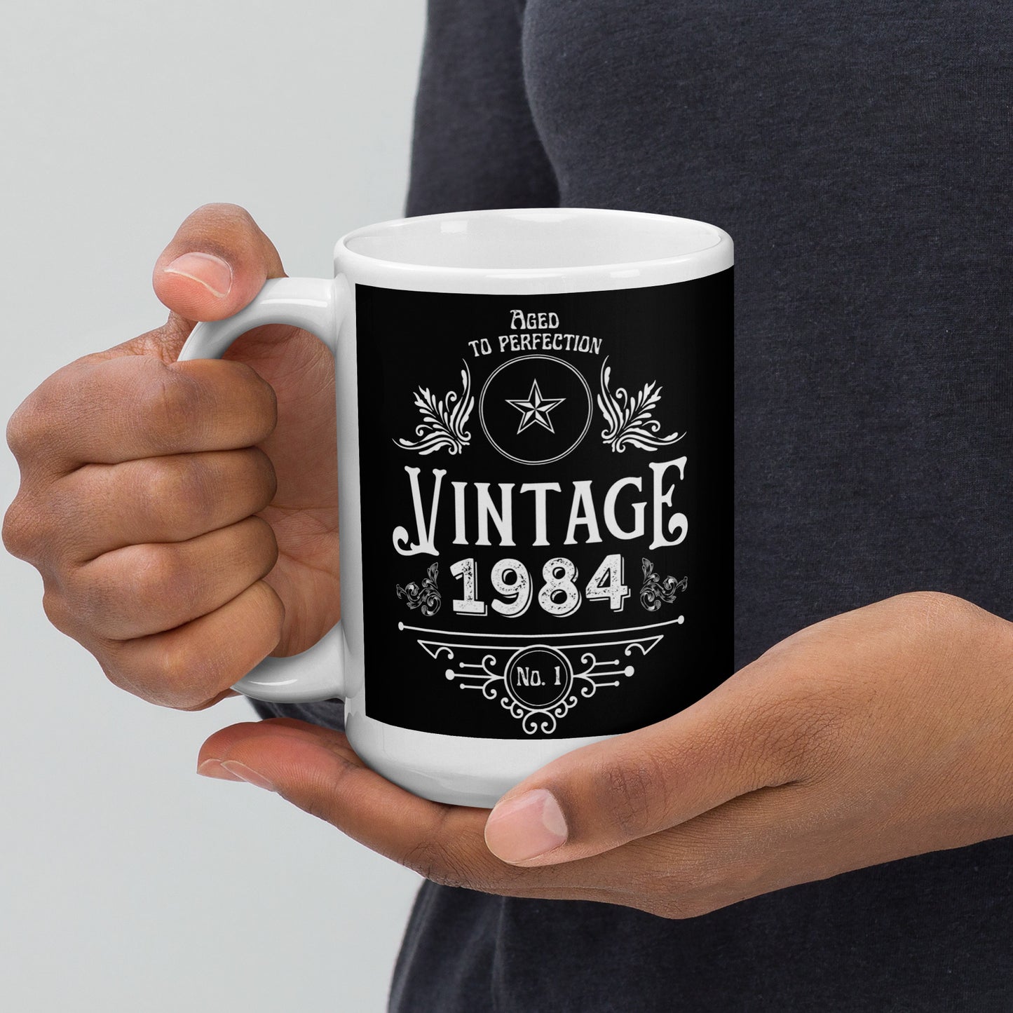 Vintage 1984 40th Birthday Mug | Eco Friendly Cup - Jessie's Art Shop