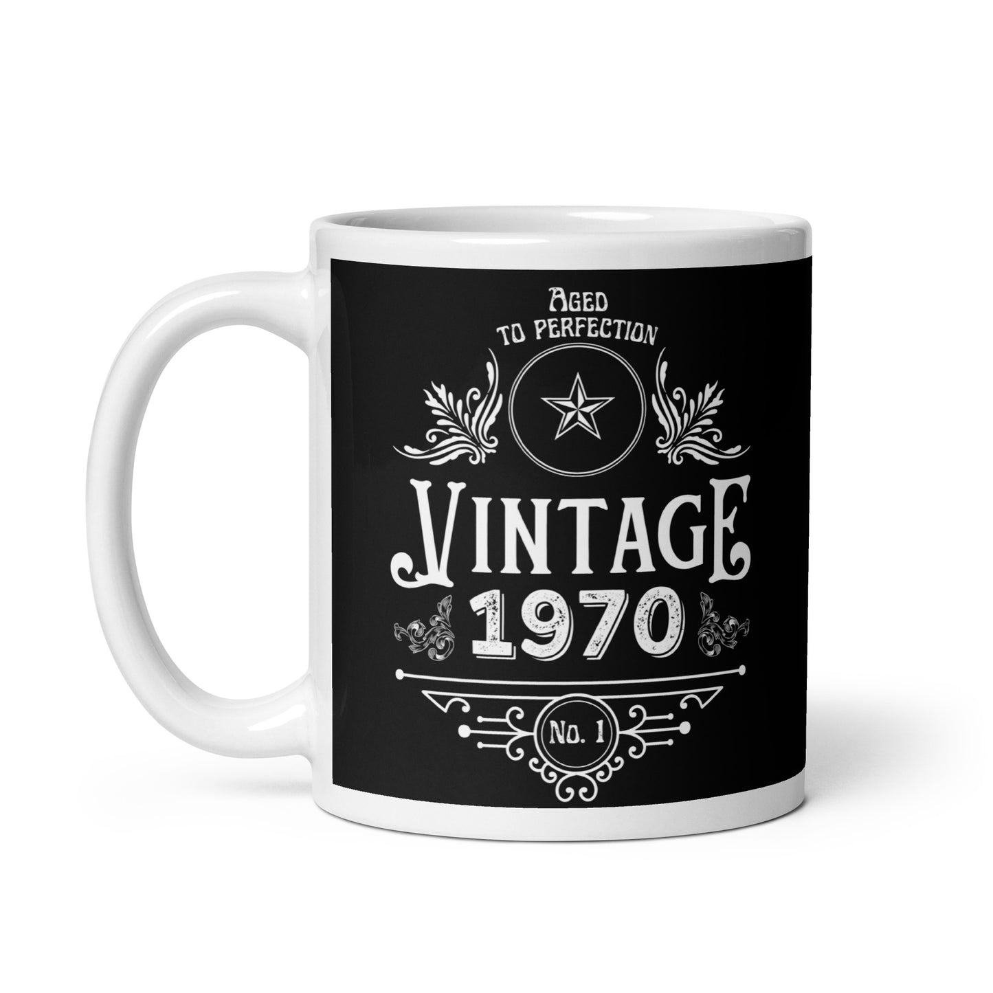 Vintage 1970 54th Birthday Mug | Eco Friendly Cup - Jessie's Art Shop