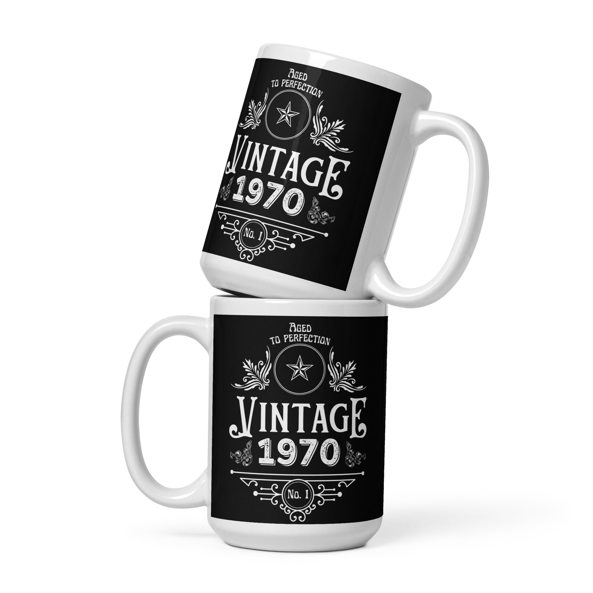 Vintage 1970 54th Birthday Mug | Eco Friendly Cup - Jessie's Art Shop