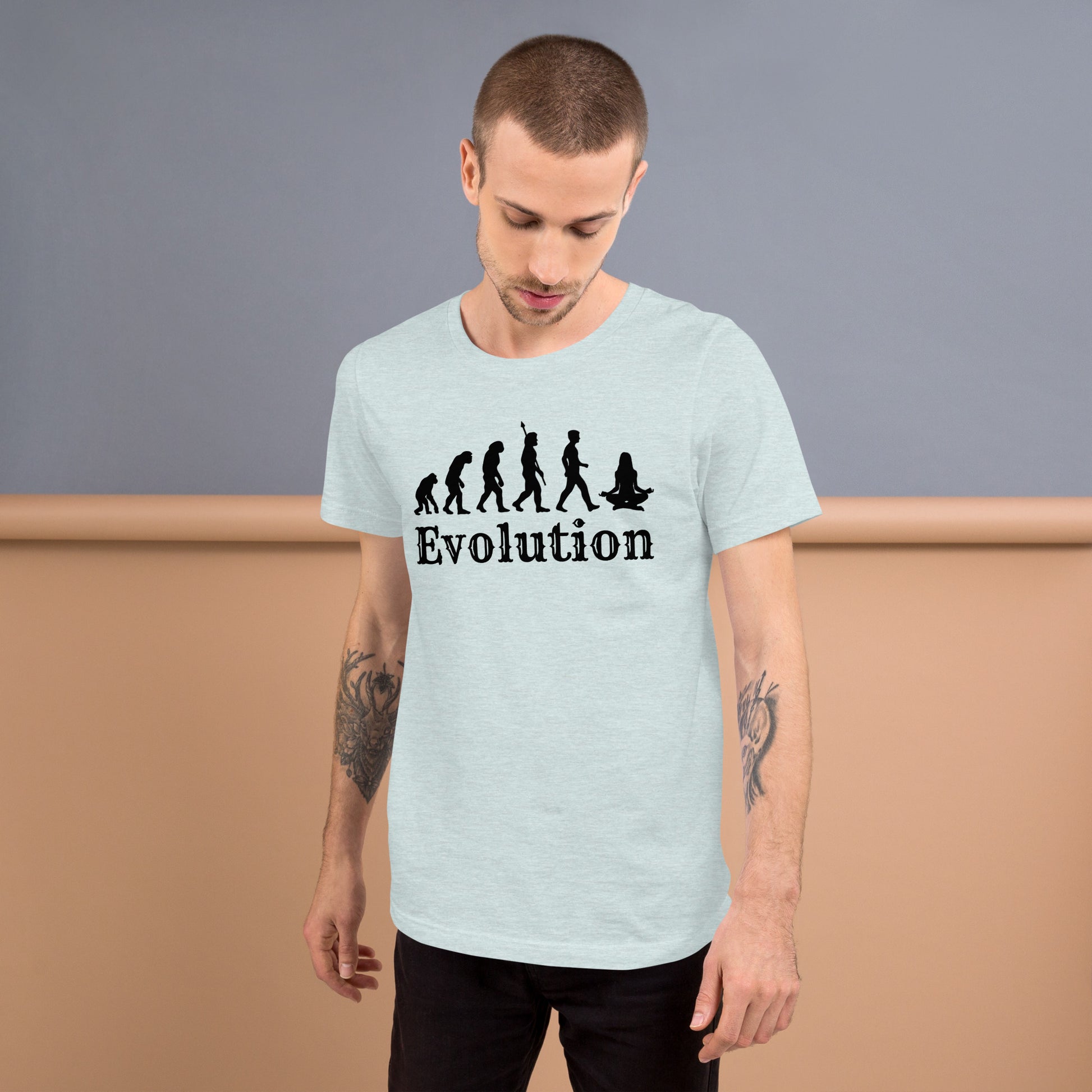 Yoga Evolution T-Shirt | Yogi Science Design | Premium Eco Tee - Jessie's Art Shop