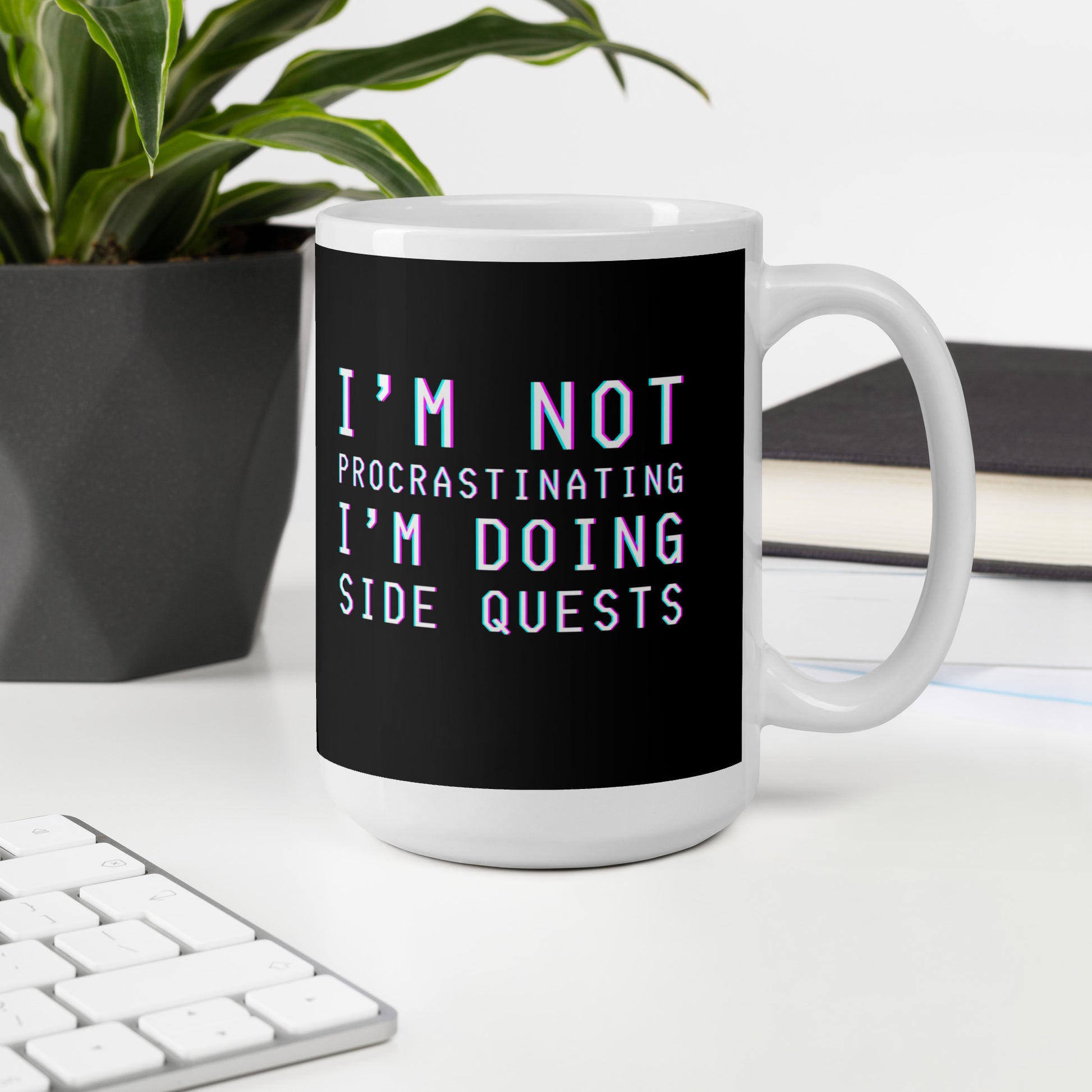 Gamer I’m doing side quests Mug | Wordart Design | Eco-Friendly Cup - Jessie's Art Shop