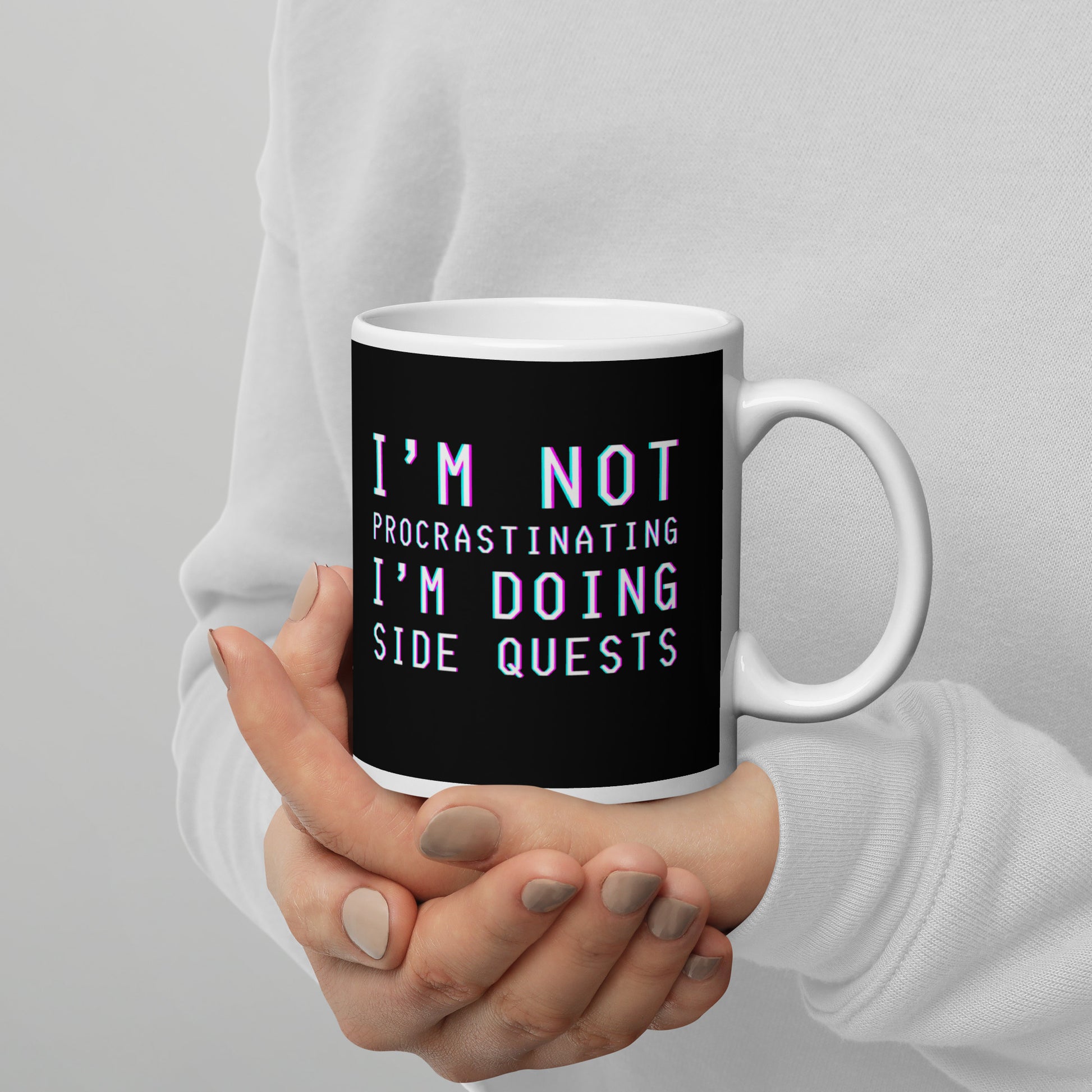 Gamer I’m doing side quests Mug | Wordart Design | Eco-Friendly Cup - Jessie's Art Shop