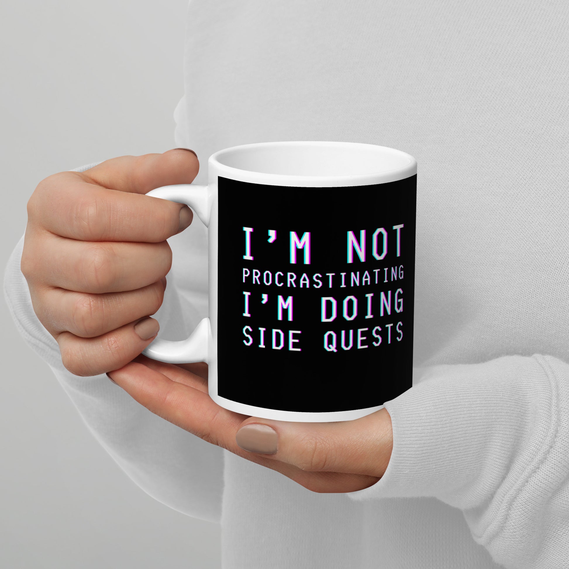 Gamer I’m doing side quests Mug | Wordart Design | Eco-Friendly Cup - Jessie's Art Shop