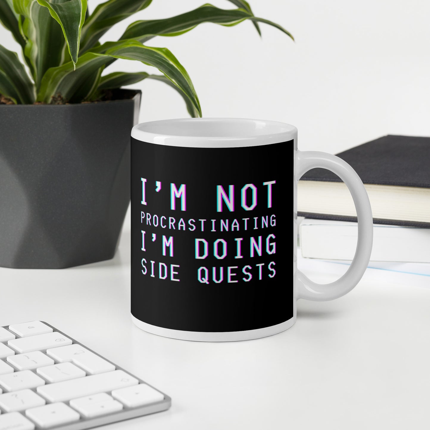 Gamer I’m doing side quests Mug | Wordart Design | Eco-Friendly Cup - Jessie's Art Shop