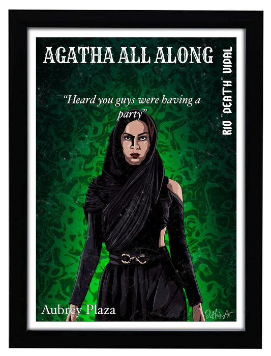 Rio Vidal Agatha All Along Art Print | JHollyArt Fan Art | Premium Poster - Jessie's Art Shop