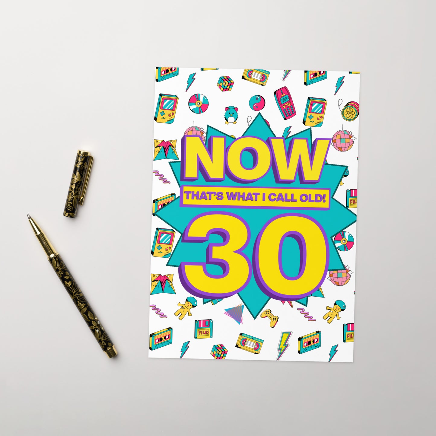 Funny 30th birthday card | now that's what I call old! A5 card | 30 years old