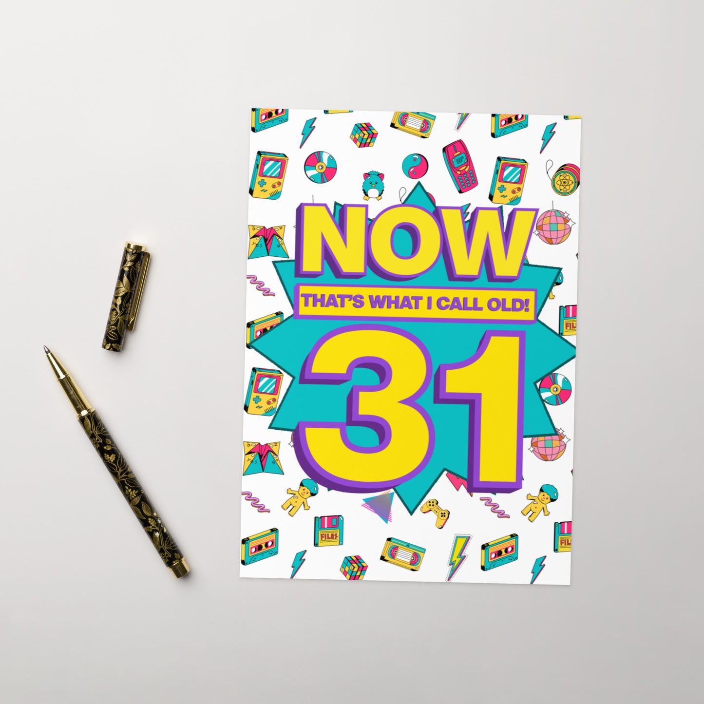 Carte d'anniversaire amusante pour mes 31 ans | C'est ce que j'appelle être vieux ! Carte A5 | 31 ans