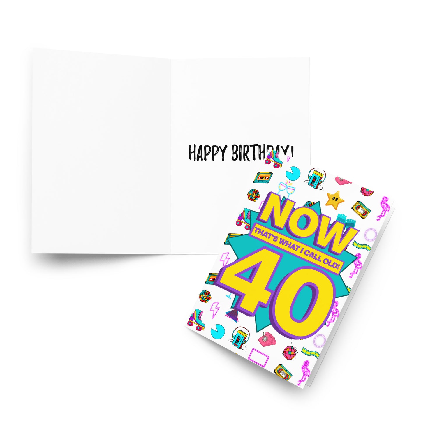 Carte d'anniversaire amusante pour les 40 ans | c'est ce que j'appelle être vieux ! carte A5 personnalisée | 40 ans