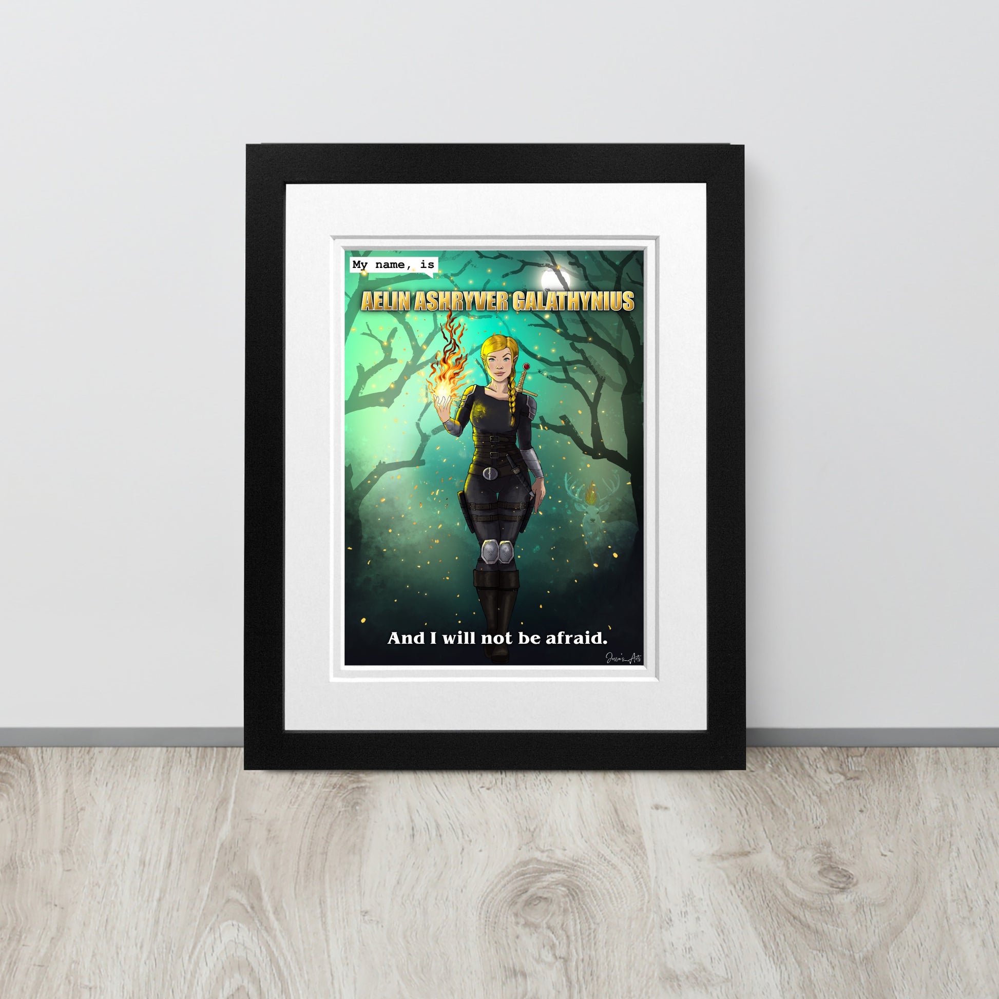 Aelin Ashryver Galathynius art poster. Art print. Throne of glass poster. Celaena Sardothian fanart. Sarah J Maas art. Book art. My name is Aelin and I will not be afraid.