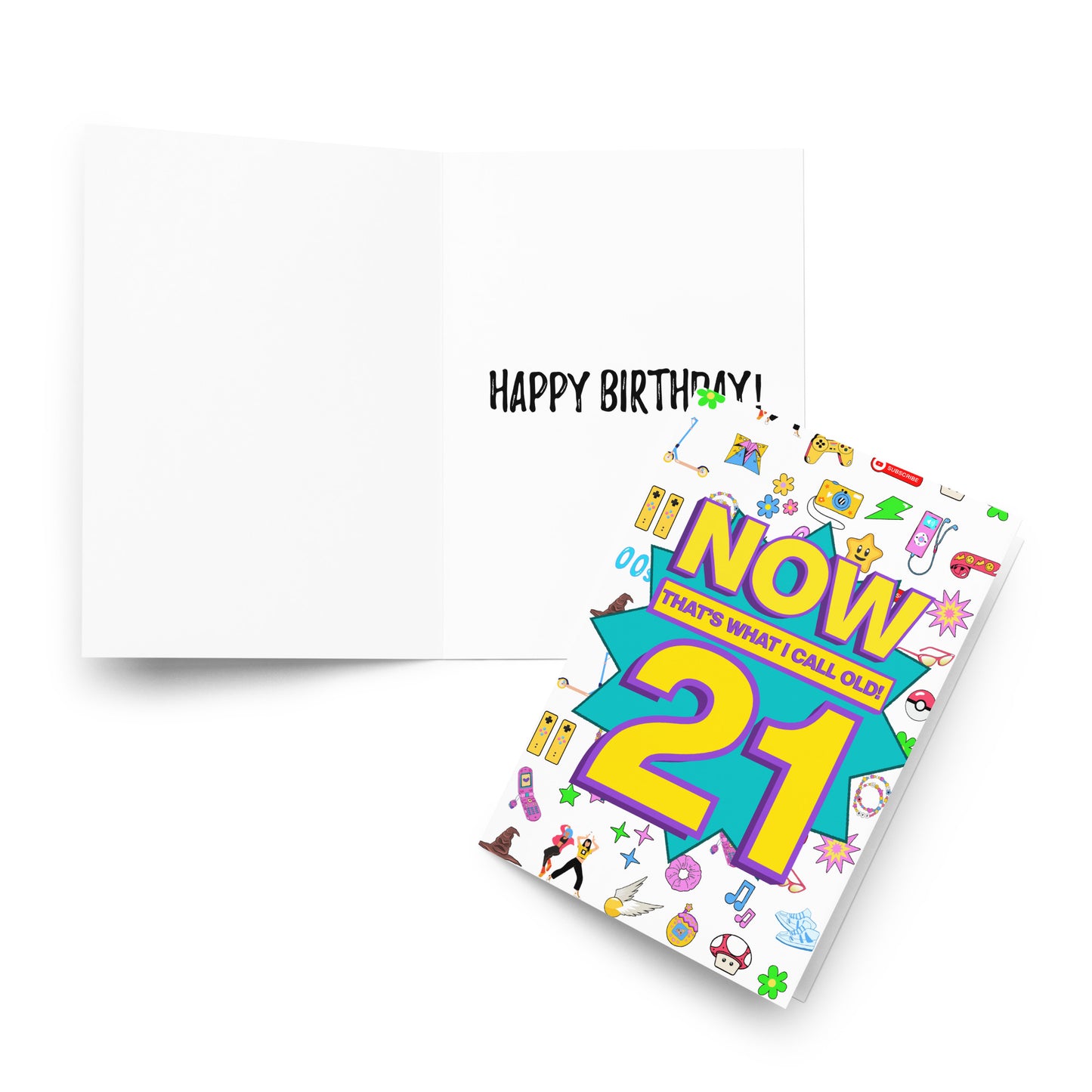 Funny 21st birthday card | now that's what I call old! A5 card | 21 years old