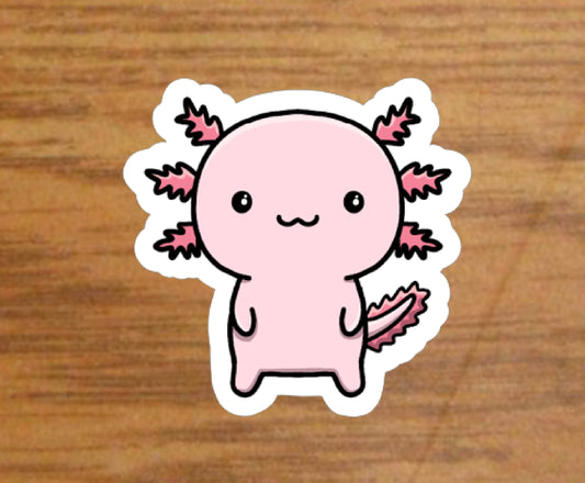 Axolotl Kawaii sticker | premium high gloss cute animal sticker | eco-friendly vinyl