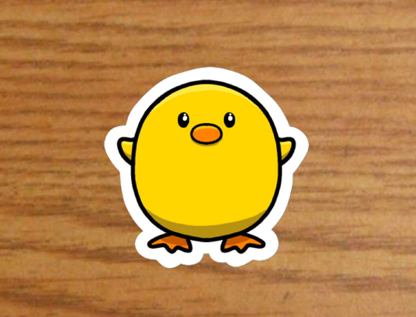 Kawaii Chick Sticker | Cute Baby Chicken Design | Eco-Friendly Vinyl - Jessie's Art Shop