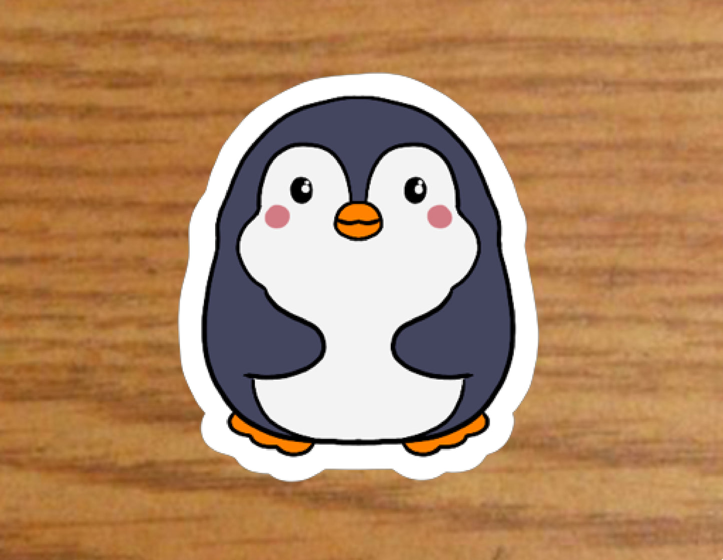 Kawaii Penguin Sticker | Cute Arctic Friend | Eco-Friendly Vinyl - Jessie's Art Shop