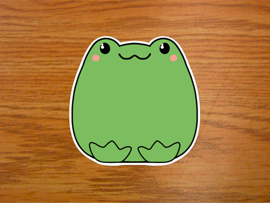 Frog Kawaii sticker | premium high gloss cute animal sticker | eco-friendly vinyl (Copy)