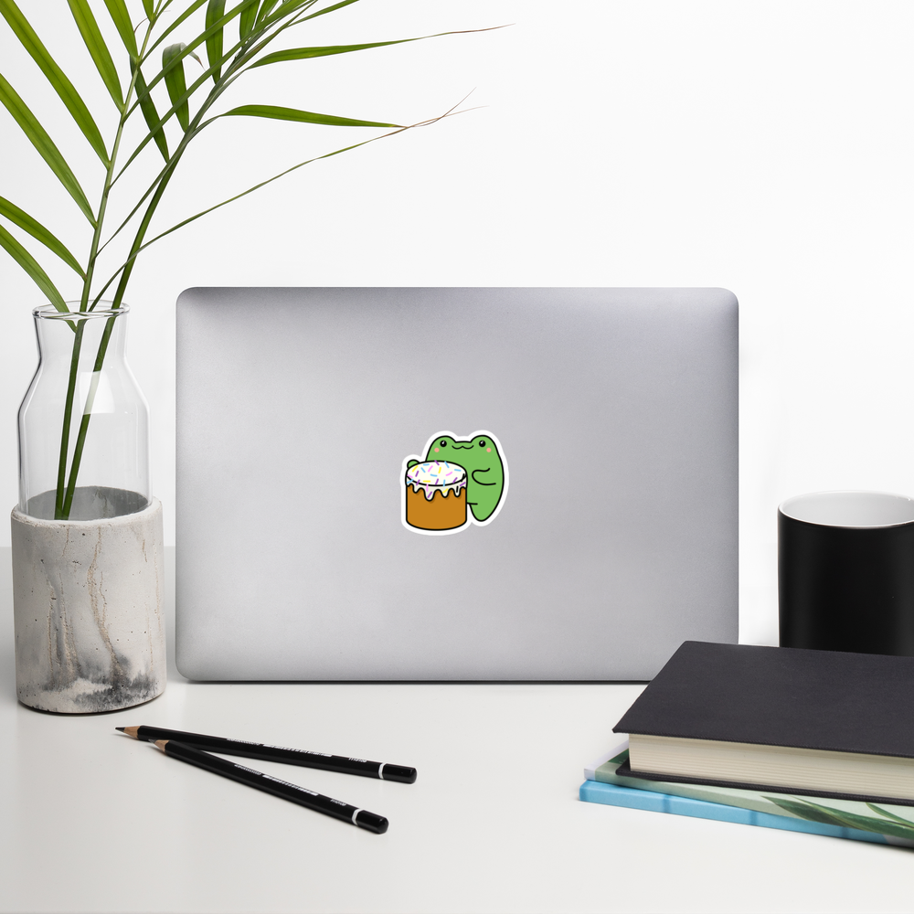 Cute kawaii froggy sticker set | pack of frog stickers | premium high gloss eco-friendly vinyl