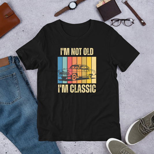 Je ne suis pas vieux, je suis un T-shirt classique 2 | T-shirt drôle | T-shirt écologique de qualité supérieure