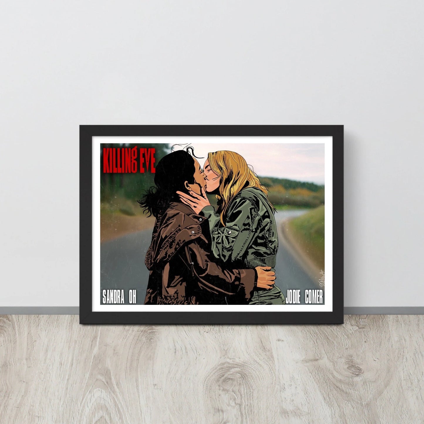 Killing Eve print | Season 4 finale | Villanelle and Eve art