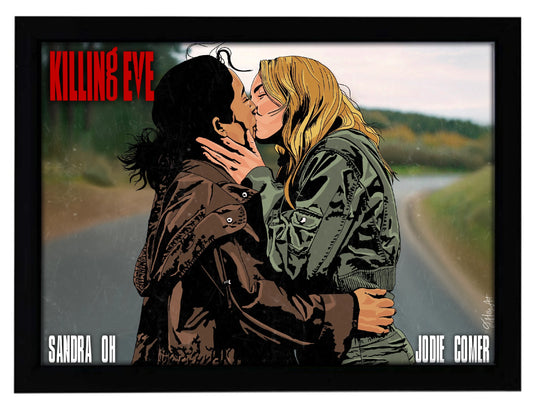 Killing Eve print | Season 4 finale | Villanelle and Eve art