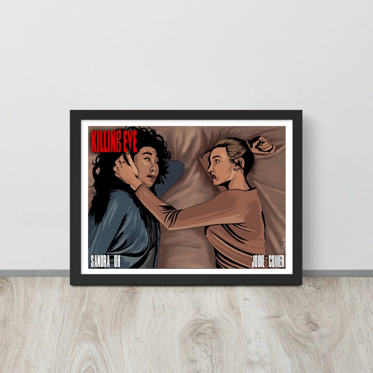 Killing Eve print | Season 1 finale | Villanelle and Eve art