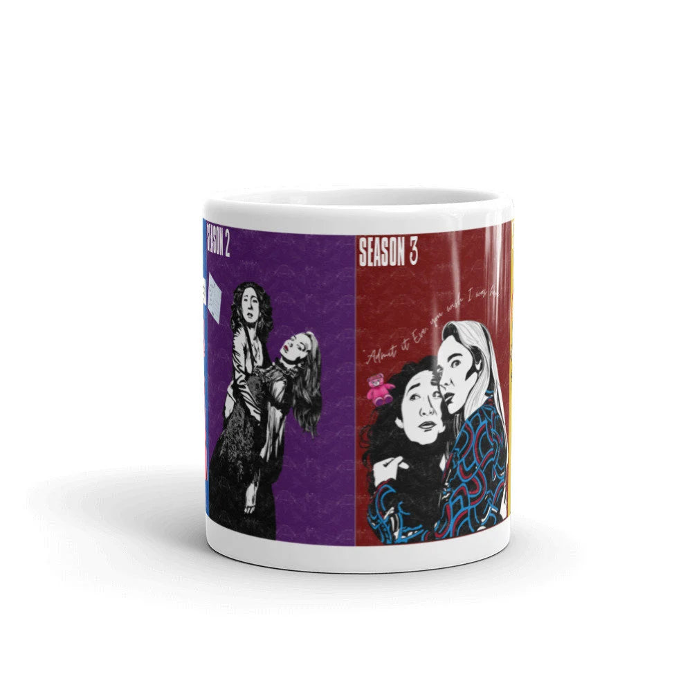 Taza de Killing Eve de 11 oz/15 oz | Diseño envolvente de las 4 estaciones | Taza ecológica | Taza grande