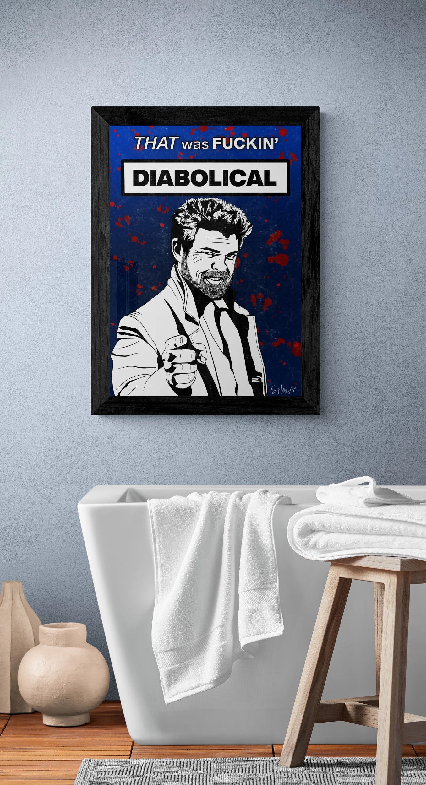 Billy Butcher art print | funny quote | wallart poster | diabolical quote | gift for the boys fan