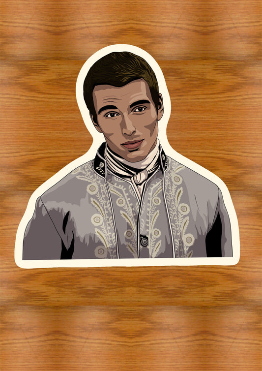 King George - Queen Charlotte waterproof glossy sticker | Bridgerton | Eco friendly & vegan