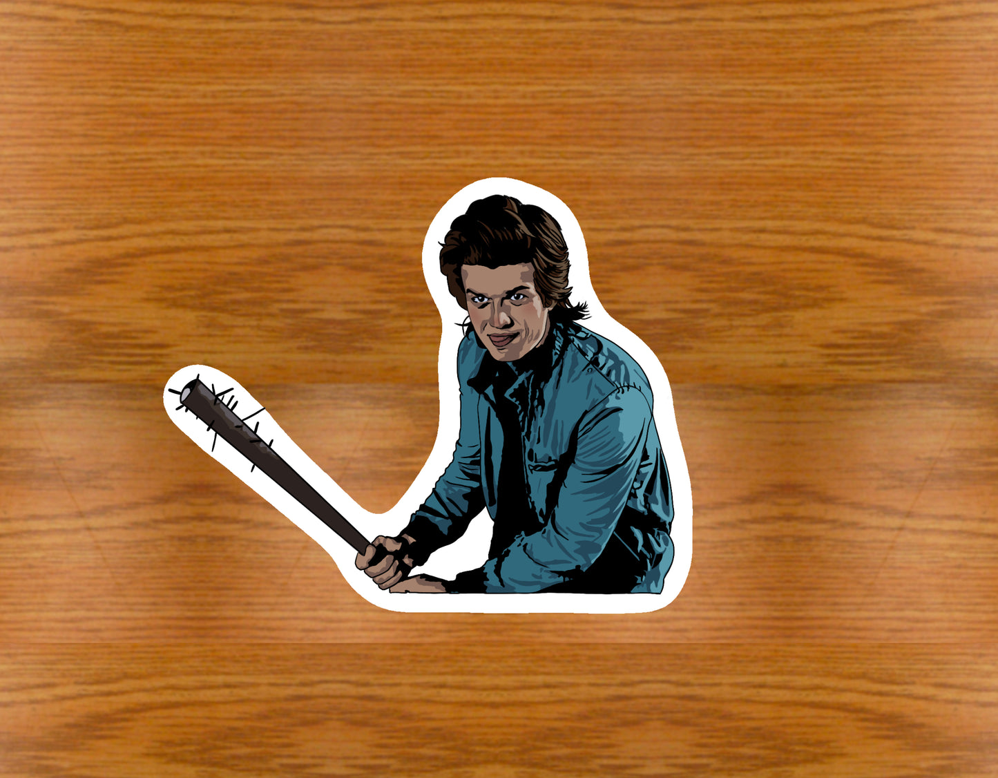 Steve Harrington Stranger Things waterproof glossy sticker | Eco friendly & vegan