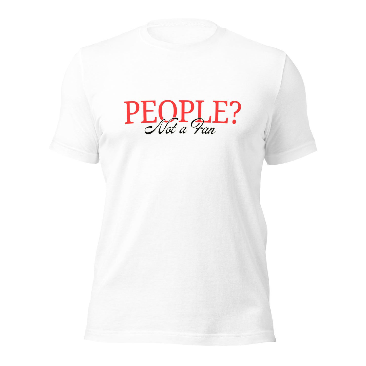 People? Not a Fan T-Shirt | Introvert Humour | Premium Eco Tee - Jessie's Art Shop