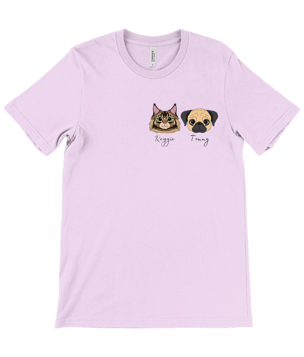 Personalised pet T-shirt | custom dog cat premium quality eco-friendly tee