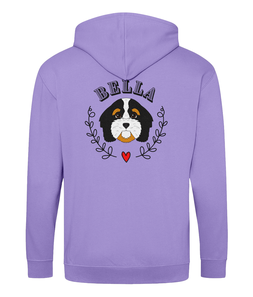 Personalised pet zipped hoodie | custom dog cat premium quality eco-friendly jumper