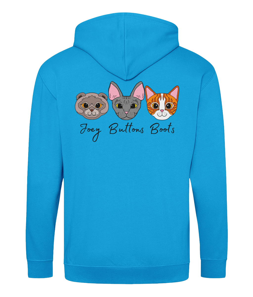 Personalised pet zipped hoodie | custom dog cat premium quality eco-friendly jumper